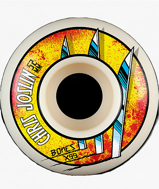 Bones Joslin Slice Of Life X-Formula 52mm 99a White Skateboard Wheels