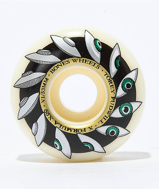 Bones X-Formula Pudwill Eyeing Saucer 53mm 99a Skateboard Wheels