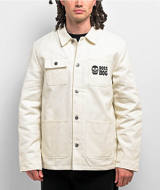 Boss Dog Dystopia White Chore Jacket