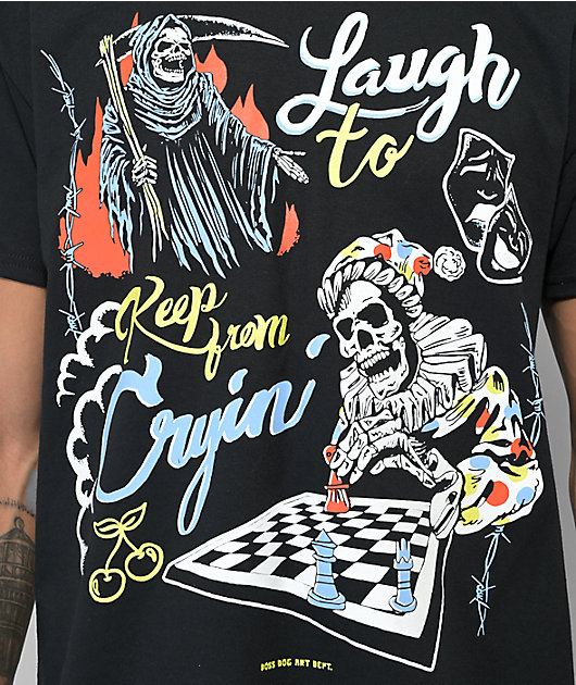 Boss Dog Laugh Black TShirt