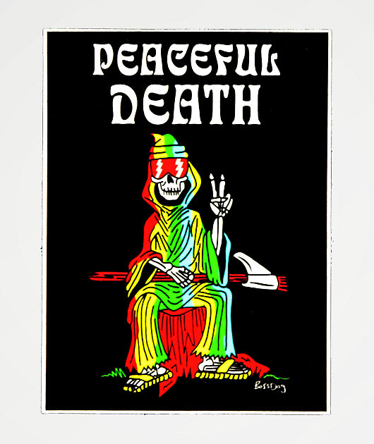 Boss Dog Peaceful Death Sticker