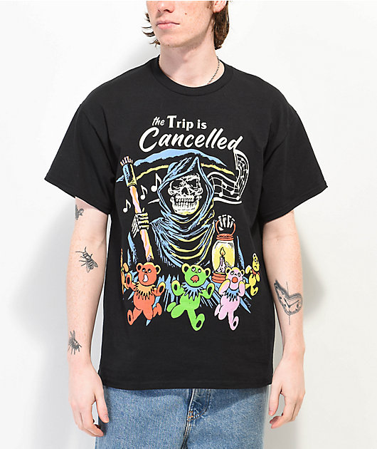 Boss Dog Trip Is Cancelled Black T-Shirt