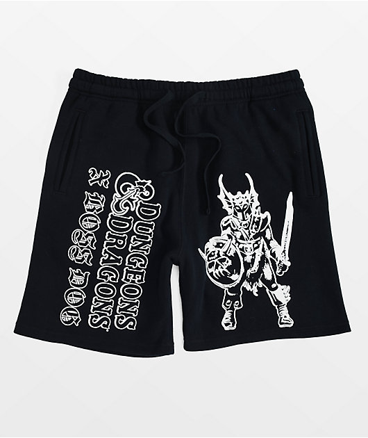 トップス DND SWEAT SHORTS Boss Dog x Dungeons & Dragons Warduke Black Sweat Shorts