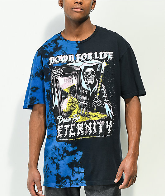 Havn Diligence Udrydde Boss Dog x Learn To Forget Down For Life Black & Blue Tie Dye T-Shirt
