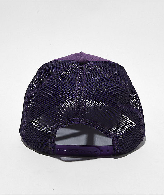 Boys Lie Aura Purple Corduroy Trucker Hat