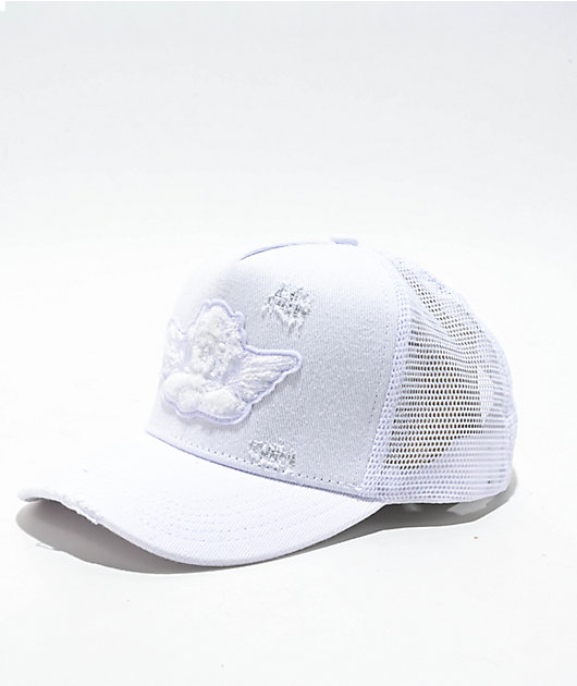 Boys Lie White Denim Trucker Hat | Zumiez display picture 1