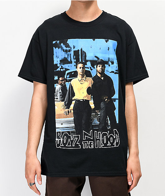 90's Vintage Boyz n the Hood Graphic outlet Short Sleeve T-Shirt Medium Charcoal Black