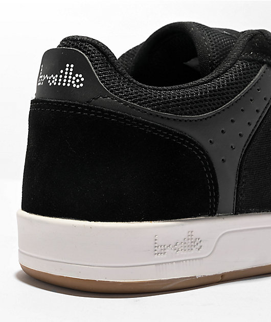 Braille Red Lodge Black & White Skate Shoes