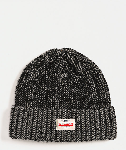 Brixton Altered Threads Black & Grey Beanie