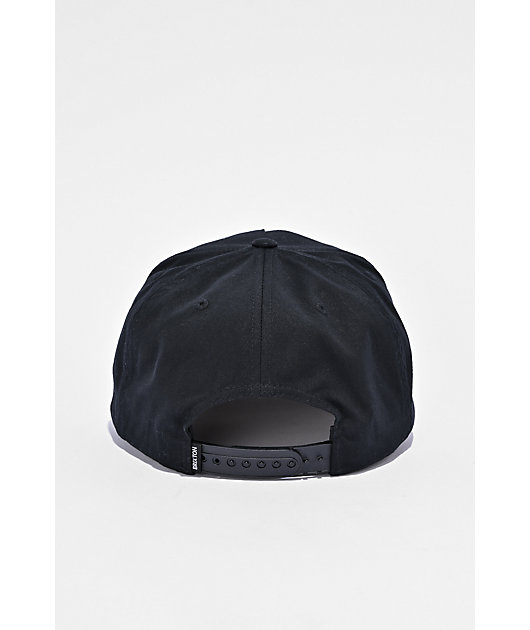 Brixton Beekman Black Snapback Hat