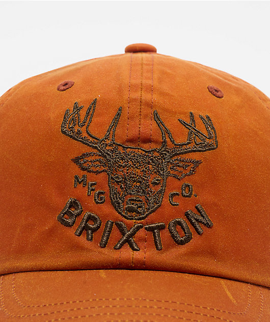 Brixton Berick WTHR Guard Orange Strapback Hat
