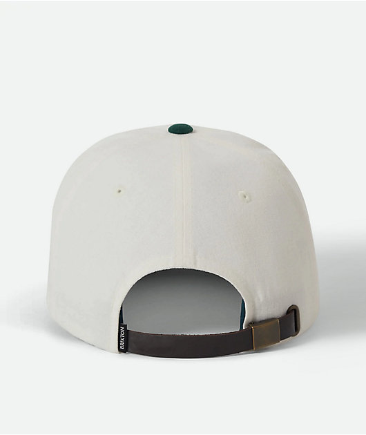 Brixton Big B Off White & Green Strapback Hat