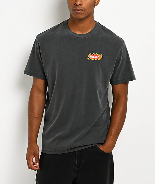 Brixton Blazing Charcoal T-Shirt