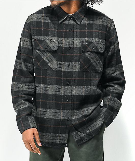 charcoal plaid shirt