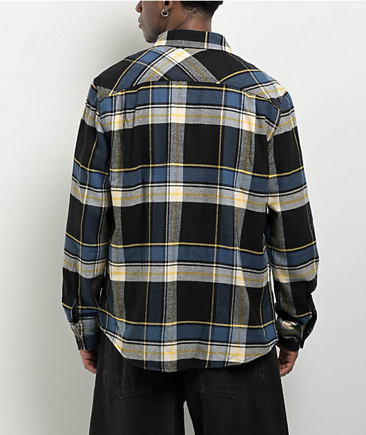 Brixton Bowery Joe Blue Flannel Shirt | Zumiez