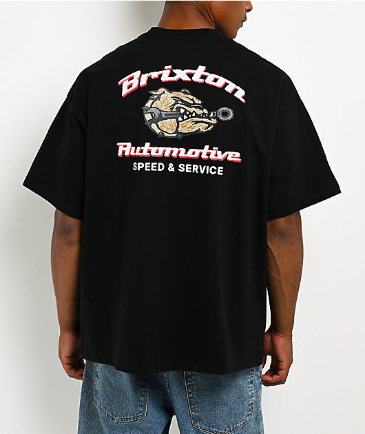 Brixton Brewster Black Heavyweight T-Shirt