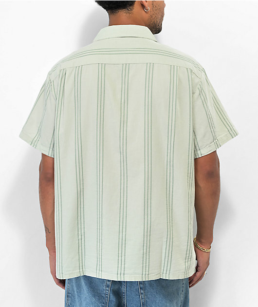 Brixton Bunker Reserve Green Short Sleeve Button Up Shirt