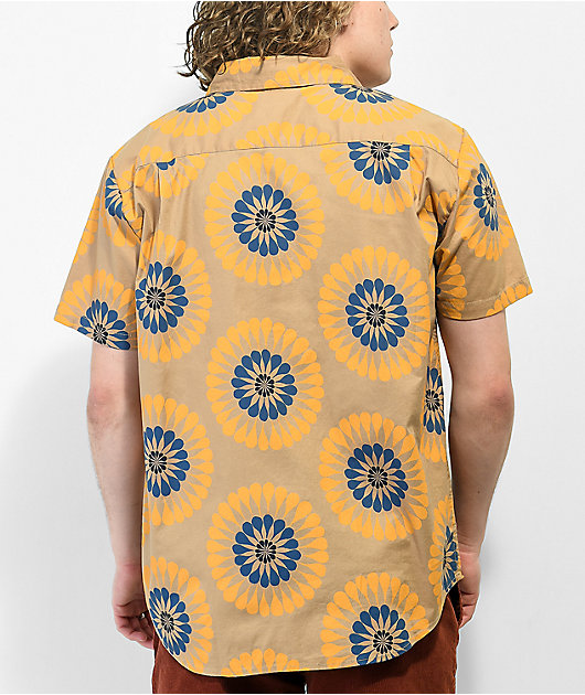 brixton charter print short sleeve shirt