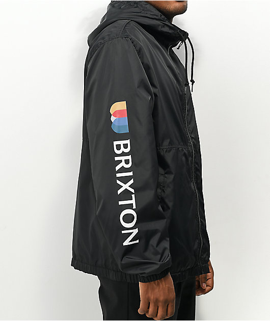 Brixton Claxton Alton Black Hooded Jacket