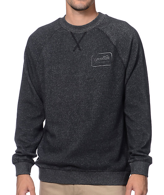 fleece crew neck sweater