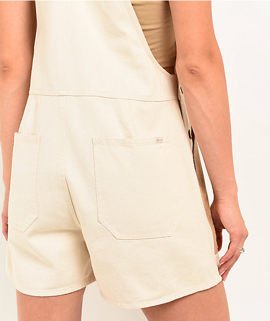 Brixton Costa Natural Short Overalls | Zumiez