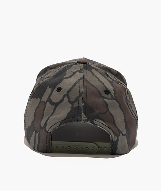 Brixton Crest Bark Netplus® Camo Snapback Hat