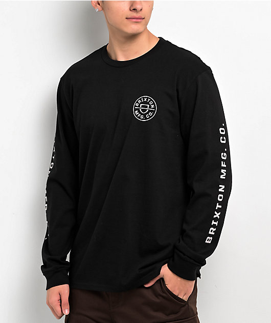 BRIXTON Crest ロゴ クルーネック ロンＴ 楽天市場】ブリクストン 長袖Tシャツ BRIXTON CREST L/S STT