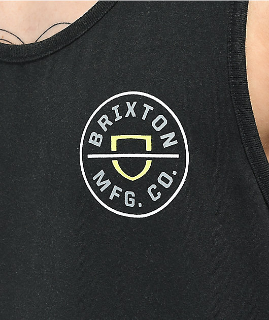 Brixton Crest Black Tank Top