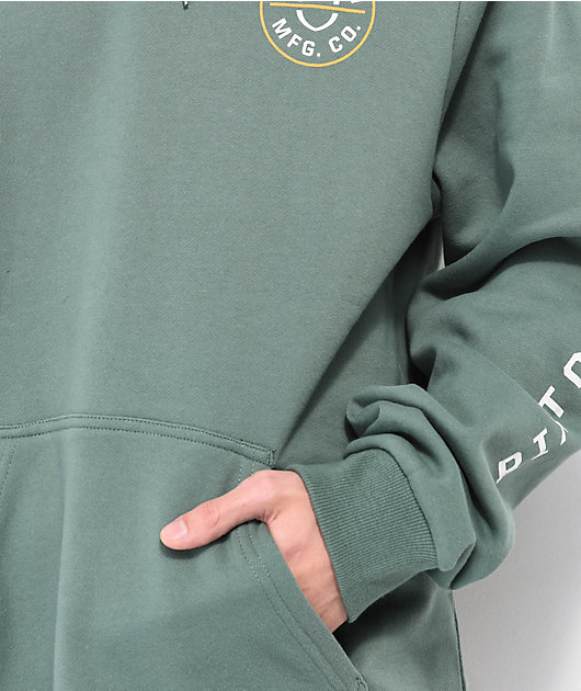 Brixton Crest Forest Green Hoodie