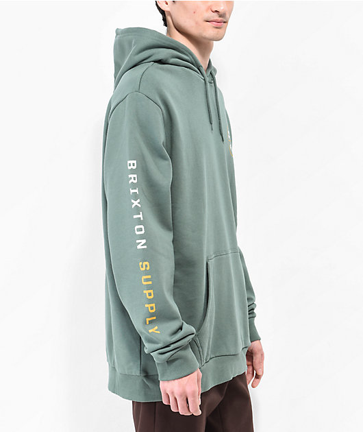Brixton Crest Forest Green Hoodie