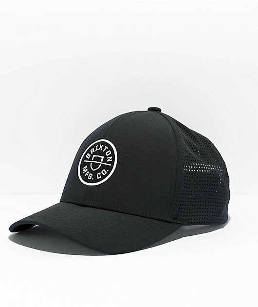 Brixton Crest MP Black & Camo Snapback Hat