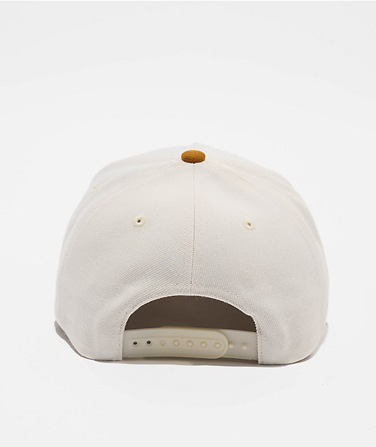 Brixton Crest Netplus Copper & Off-White Snapback Hat