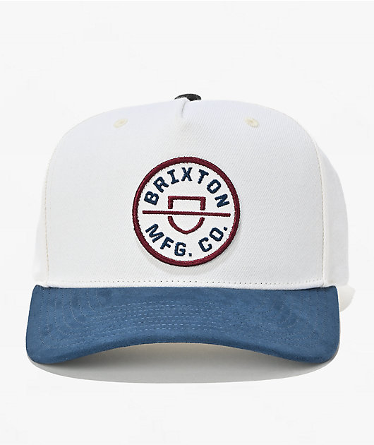 Brixton Crest Tan & Navy Snapback Hat