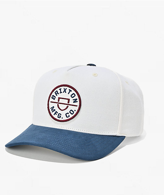 Brixton Crest Tan & Navy Snapback Hat