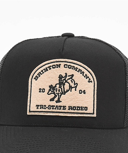 Brixton Darnforth Netplus® Black Trucker Hat