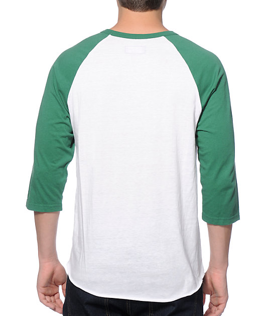 green baseball t shirt