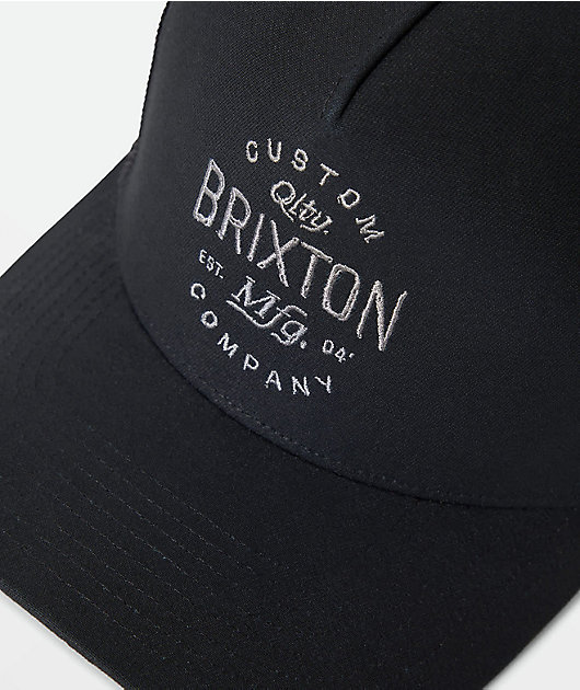 Brixton Freemont Black Trucker Hat