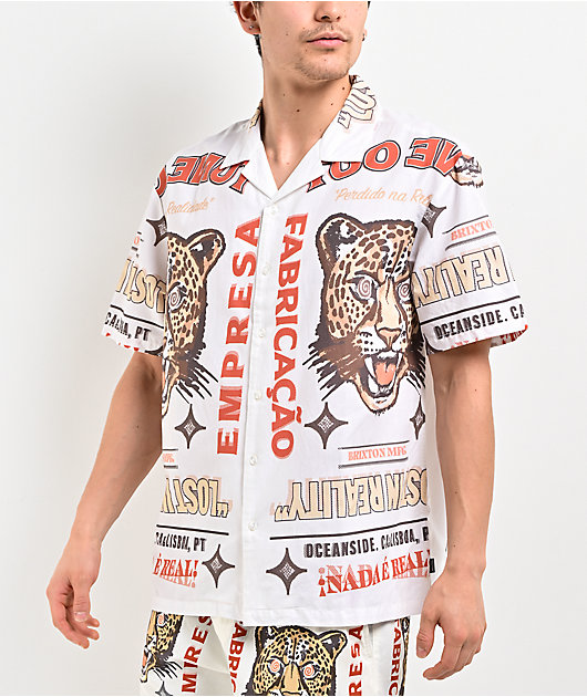HOT STAFF ジュリー　コンサートツアー　’84 Tシャツ　ホワイト Brixton Getaway White Button Up Shirt | Zumiez