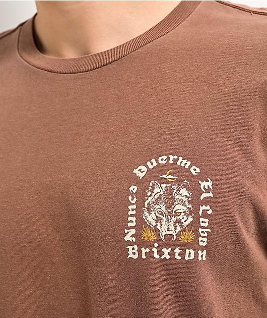 Brixton Gorge Brown Wash T-Shirt