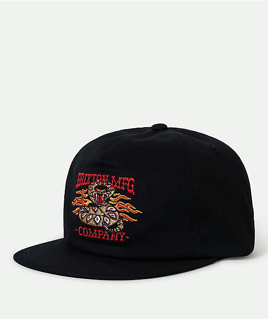 Brixton Hardee Black Snapback Hat | Zumiez