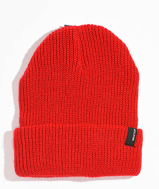 Give form Artifact Brixton Heist Red Beanie