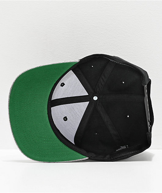 Brixton Jolt Black & Grey Snapback Hat