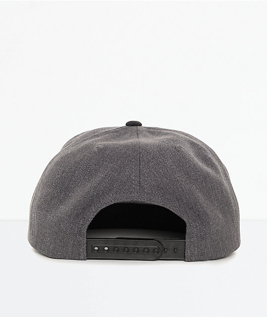 Brixton Jolt Charcoal & Black Snapback Hat