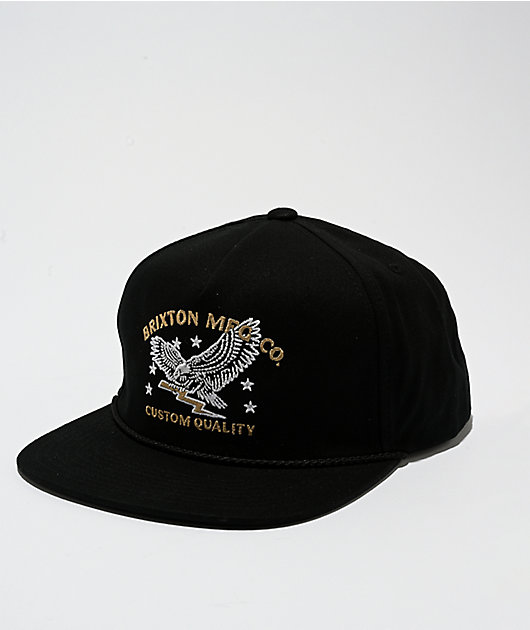 Brixton Lamont Black Snapback Hat | Zumiez