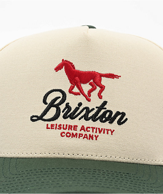 Brixton Leisure Activity Netplus Pine Needle & Whitecap Snapback Hat