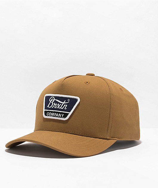 Brixton Linwood C MP Brown Snapback Hat