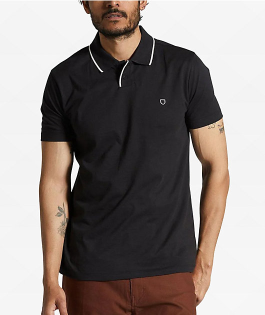 Brixton Mod Flex Black Polo Shirt