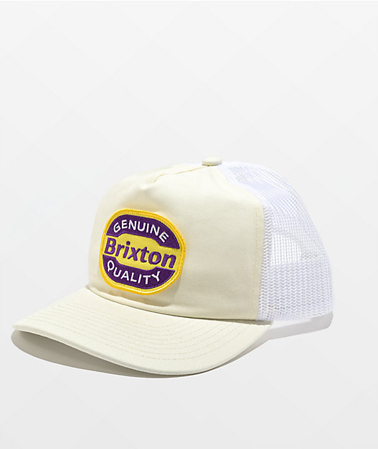 Brixton Alpha Block Trucker Hat - Men's Hats in Black
