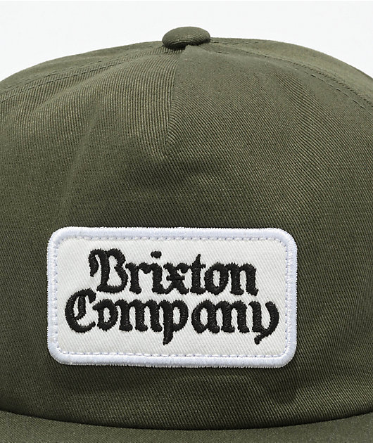 Brixton Norvell Green Snapback Hat | Zumiez