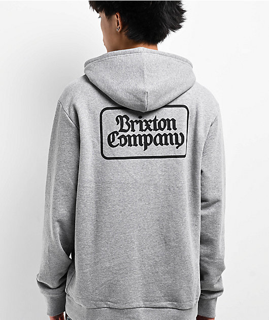 Brixton grey hoodie sale